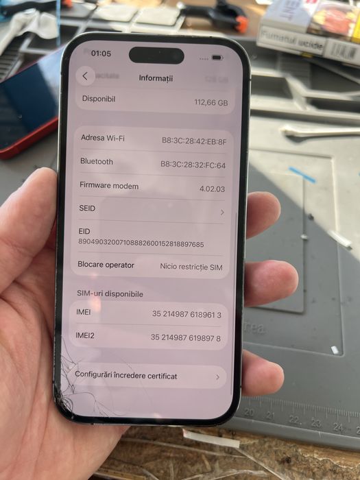 Placa de baza iphone 14 pro