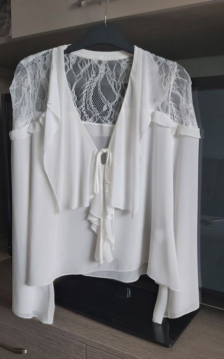 Официална блуза екрю