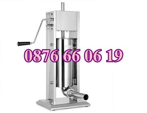 Професионална пълначка за месо 5 литра, две скорости с редуктор