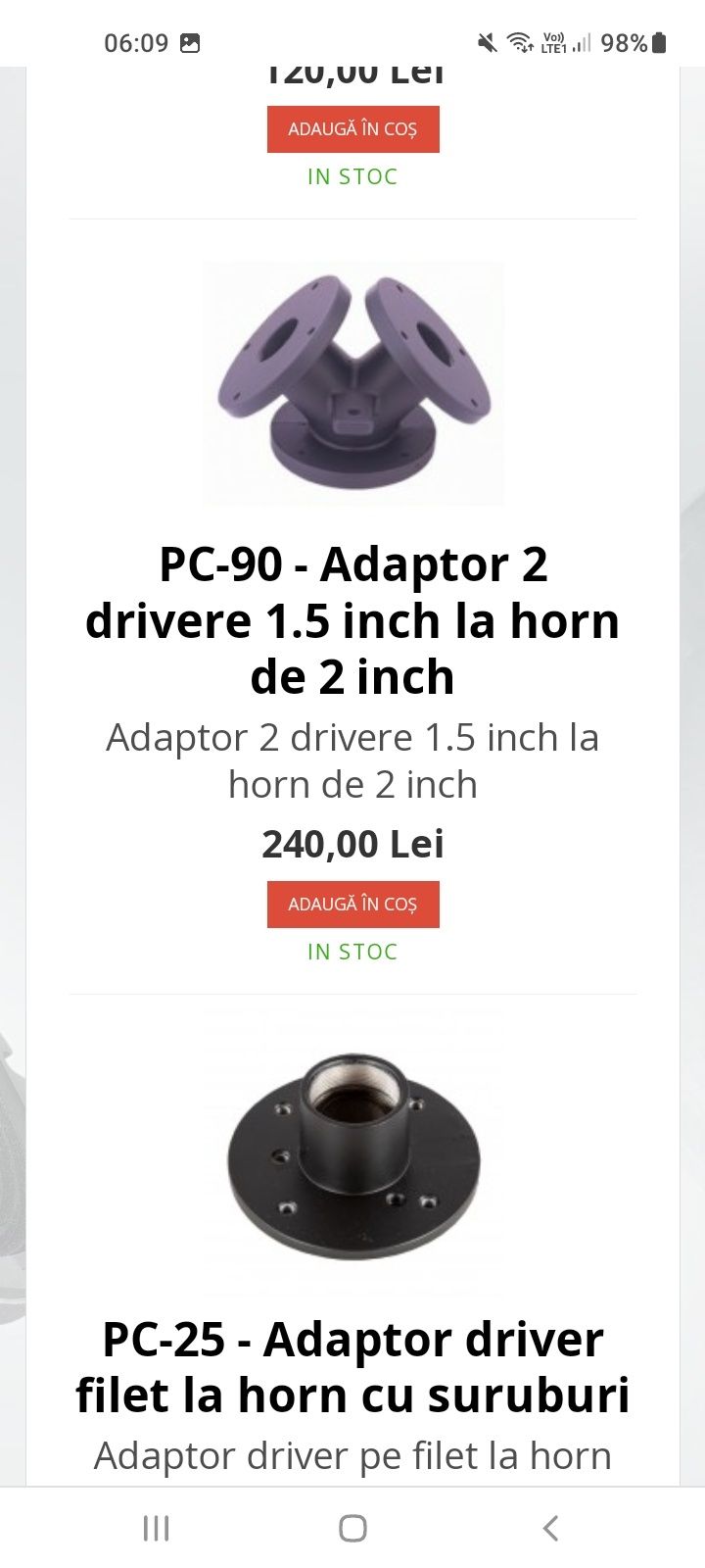 Adaptori pentru drivere boxe 2 in1