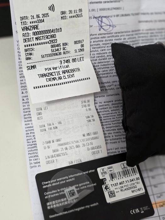 Tissot PRX Powermatic 80 full set acte B&B, bon, card garanție 18 luni