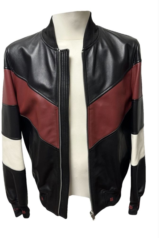 Ginenchy bomber jacket barbateasca noua originala piele masura L-50.