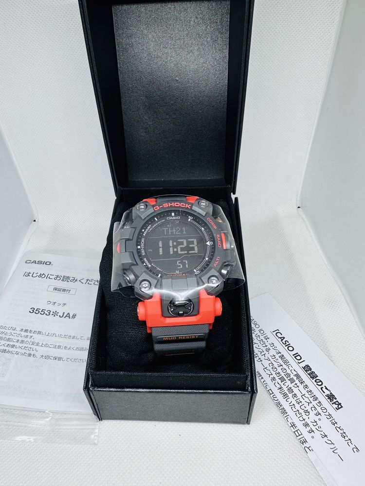 *Чисто Нов* Casio G-Shock GW-9500-1A4JF Mudman *Black/Rescue Red*