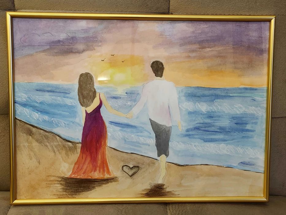 Картина "Разходка край морето"