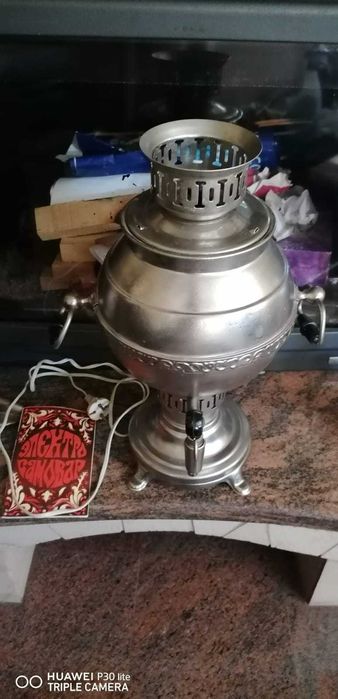 Samovar electric+cablu, capacitatea 3 l, made in URSS, nou