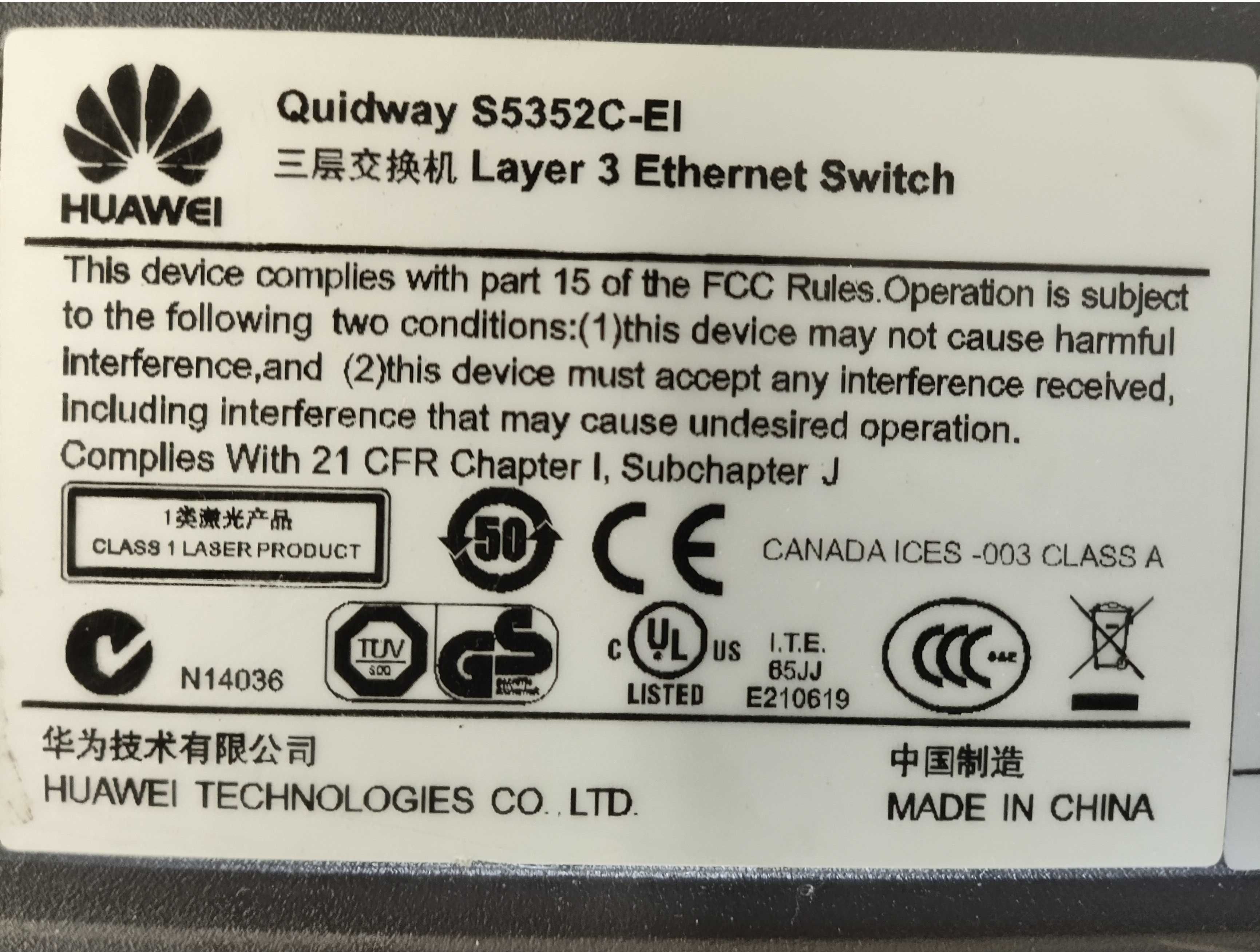 Huawei S5300 Series Switch S5352C-EI