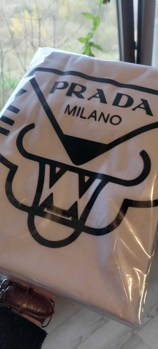 PRADA , Мъжка тениска Прада , бяла тениска Prada  S M L XL 2XL 3XL