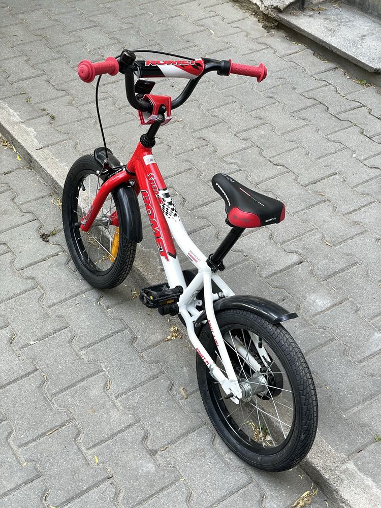 Bicicleta copii Romet Salto 16 inch. Folosita de 3 ori.