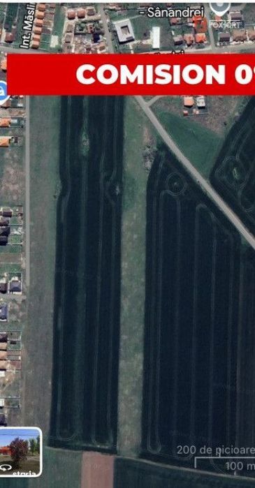 COMISION 0% Teren intravilan pentru case/duplexuri -  610 mp - Sanandr