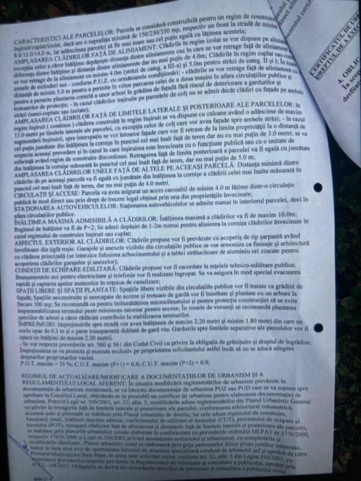 De vânzare teren intravilan în Baia Mare (constructii rezidențiale)