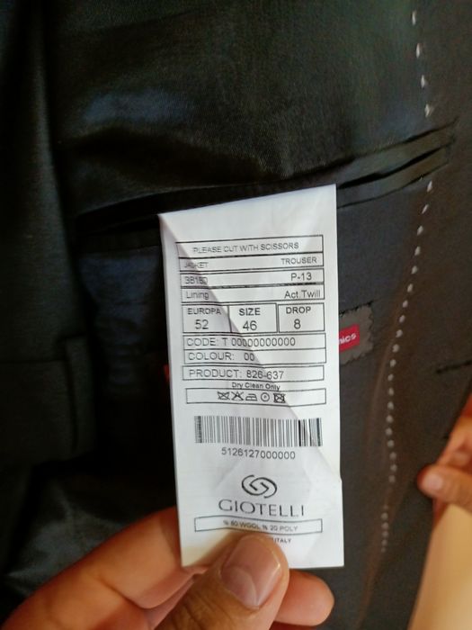 Costum bărbați din lînă