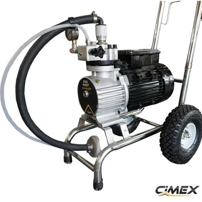 ПРОМО 44% Машина за безвъздушно боядисване с мембранна помпа MPS60.220