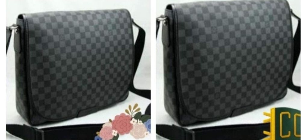 Geanta crossbody unisex Louis Vuitton, super model,saculet