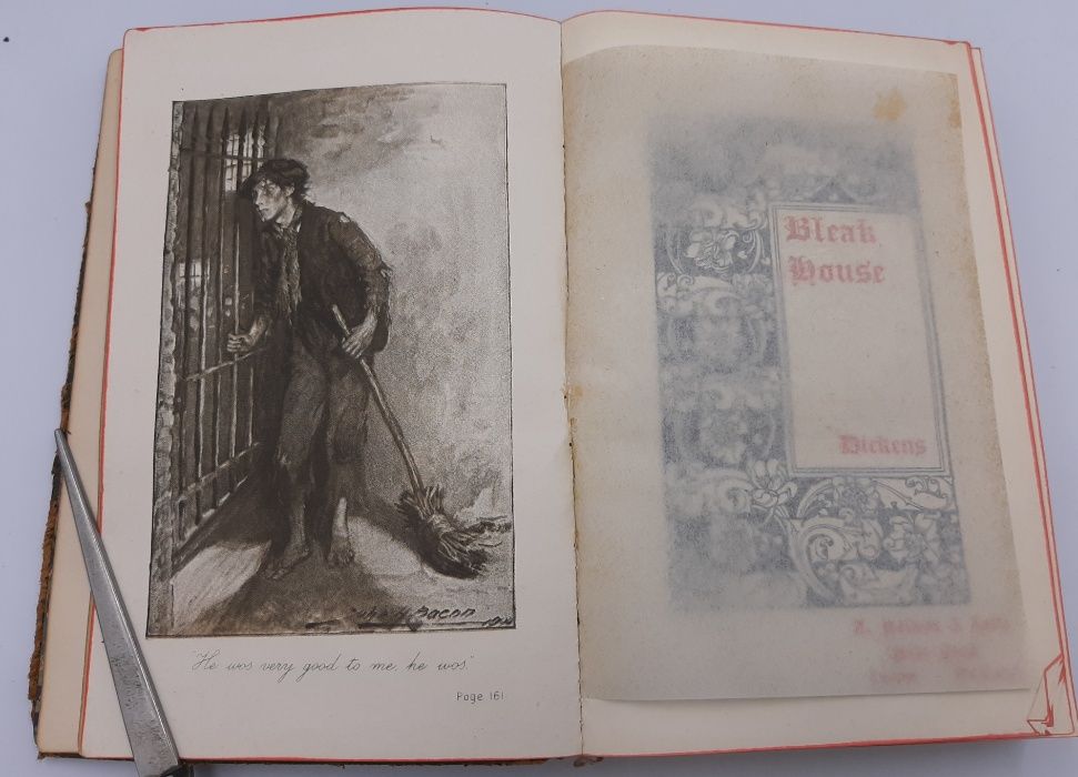 Carte veche rara pentru colectionari "Bleak House"Charles Dickens 1898