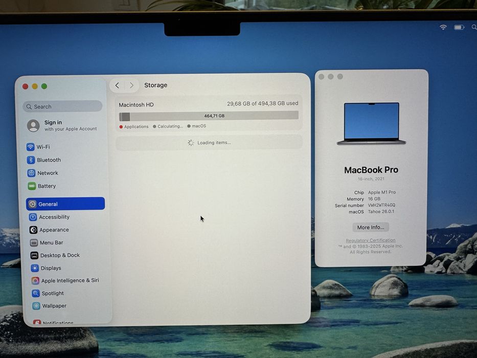 Macbook Pro 16’, M1 Pro, 16GB RAM, 512 GB
