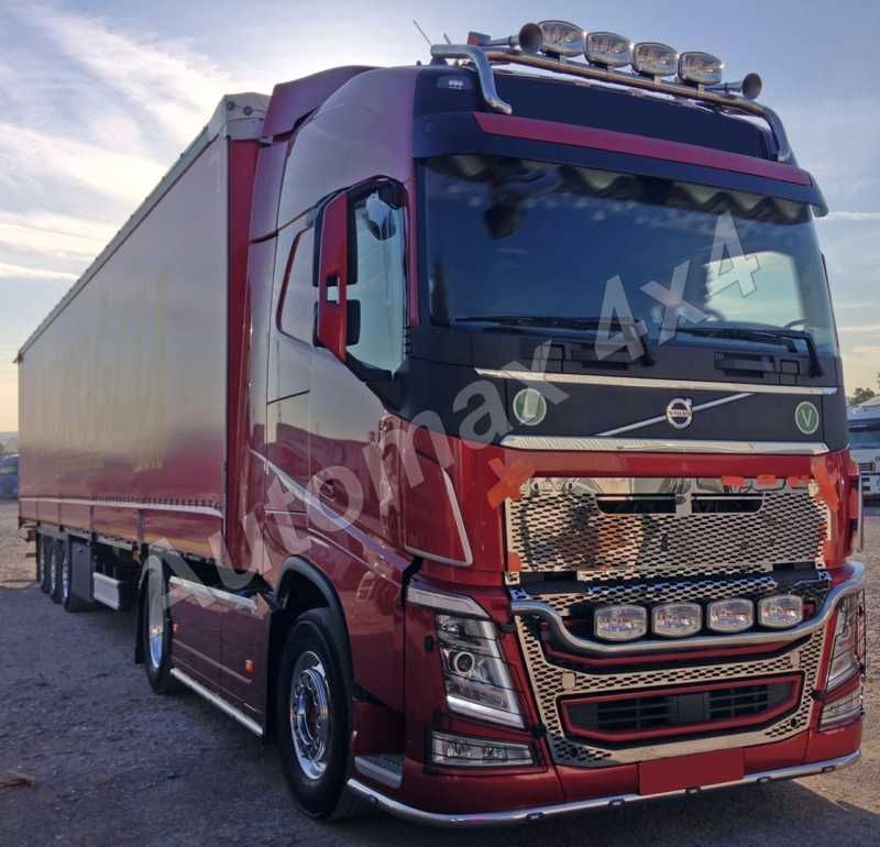 Bullbar, bara inox, suport proiectoare plafon Volvo FH 2013+