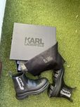 Кожени боти челси Karl Lagerfeld luna