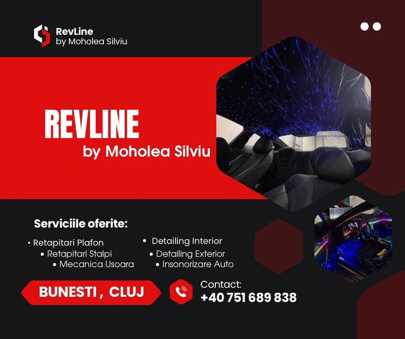 Retapitari/lumini ambientale/stelute plafon/sisteme audio