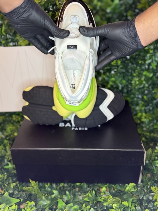 Adidasi/Sneakers Balmain Unicorn white green