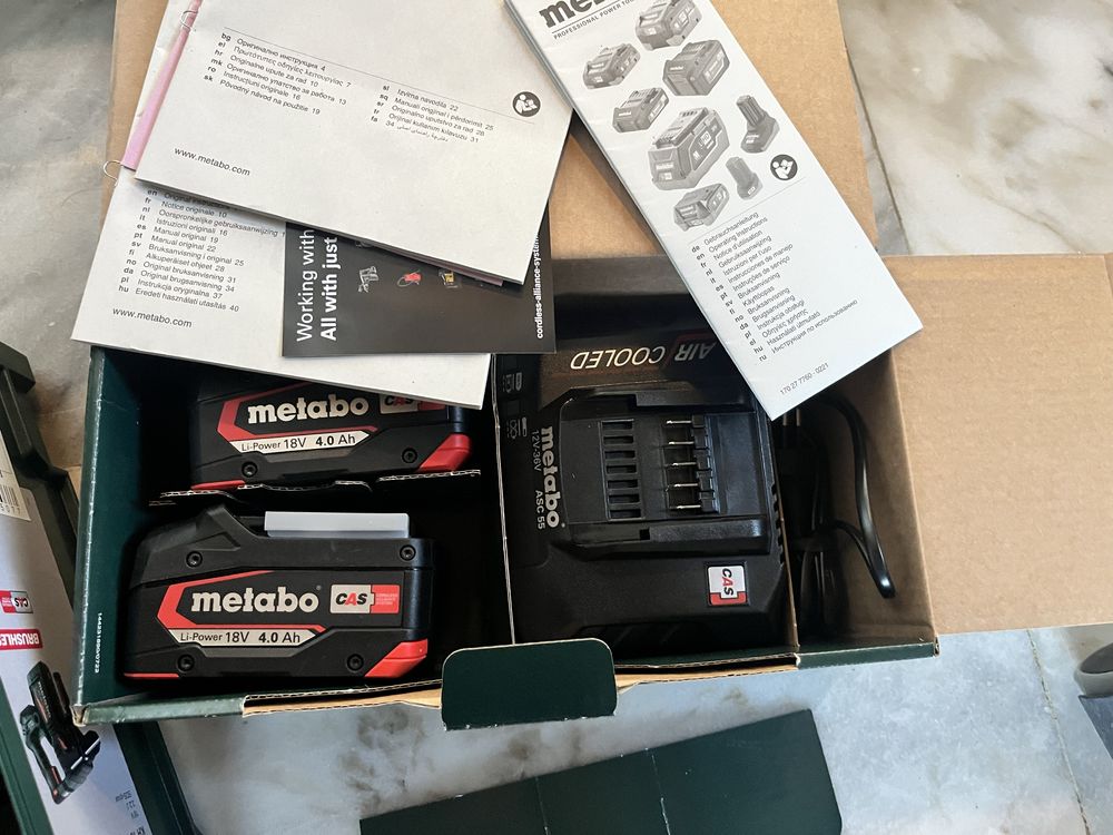 Metabo перфоратор с батерии
