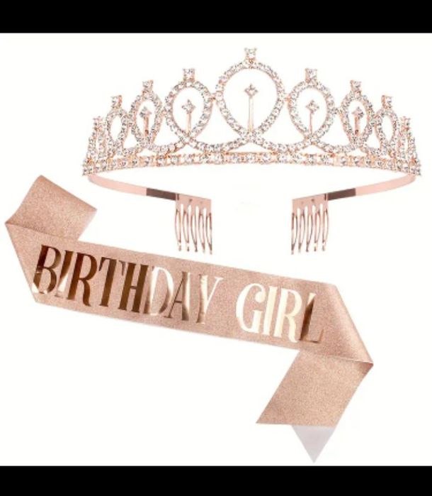BIRTHDAY GIRL лента и Карона