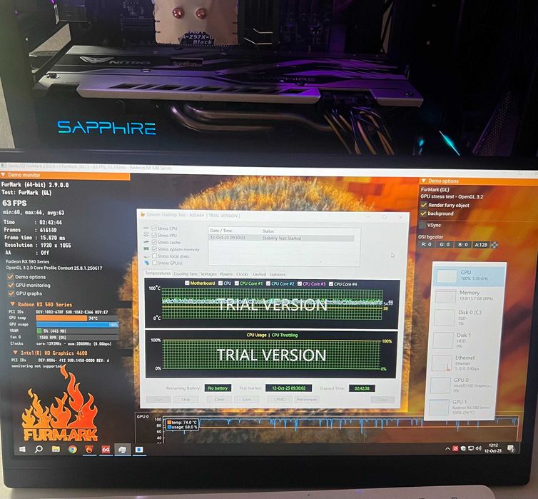 OFERTA PC Gaming i7 RX 580 de 8 gb WIFI 16gb Cs2 Fortnite Fivem Gta5