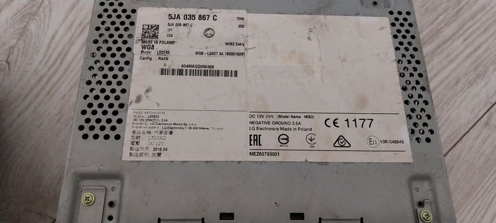 Radio Skoda Octavia cu Bluetooth
