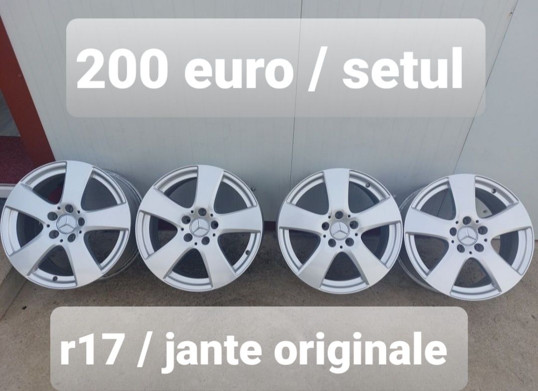 Jante aluminiu originale r17/Mercedes Audi Vw Skoda Seat/5x113/ET 48,5