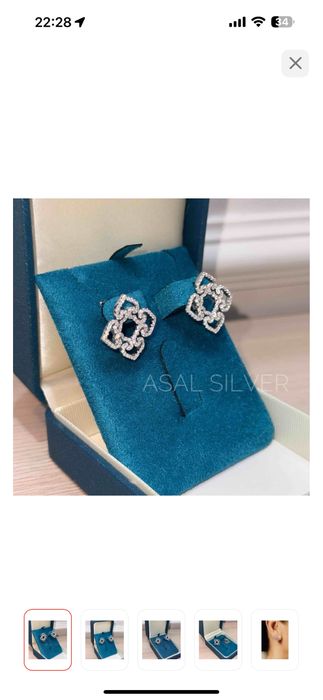 Сережки серебро камни фианит 3гр