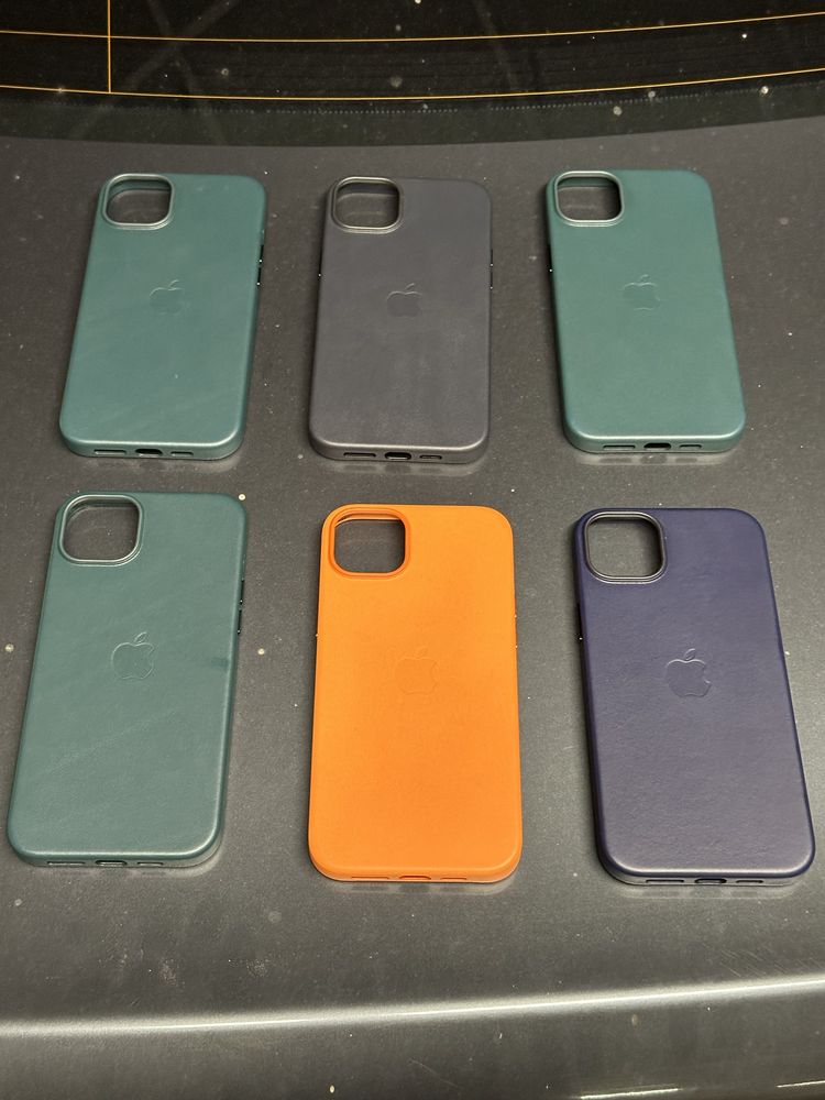 Husa IPhone 14 plus leather case NOU Original 100%
