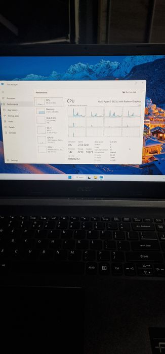 Laptop Acer Aspire 7 ryzen 5