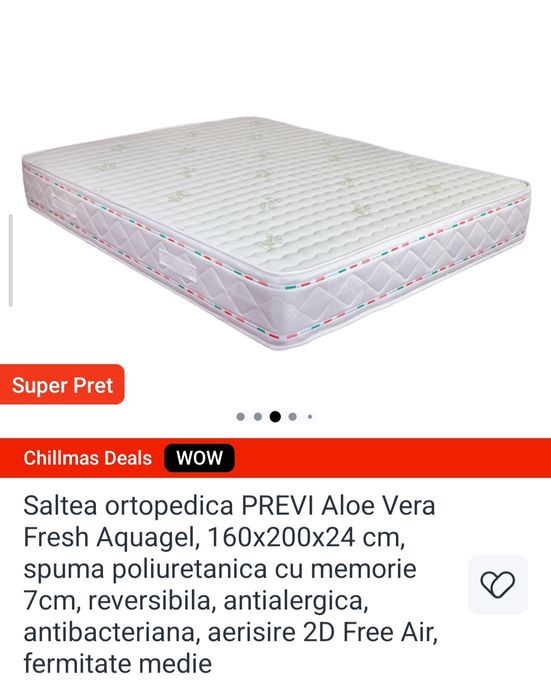 Vind saltea pat dublu