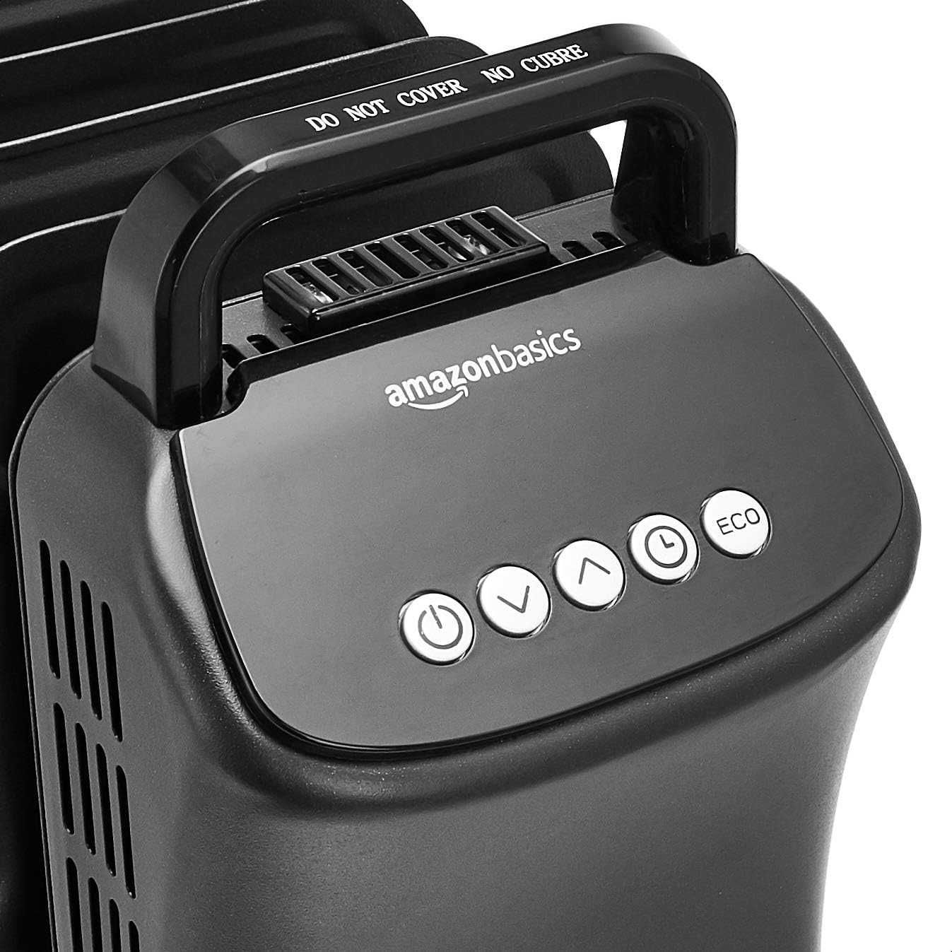 Дигитален маслен радиатор Amazon Basics с ECO функция, 2000W