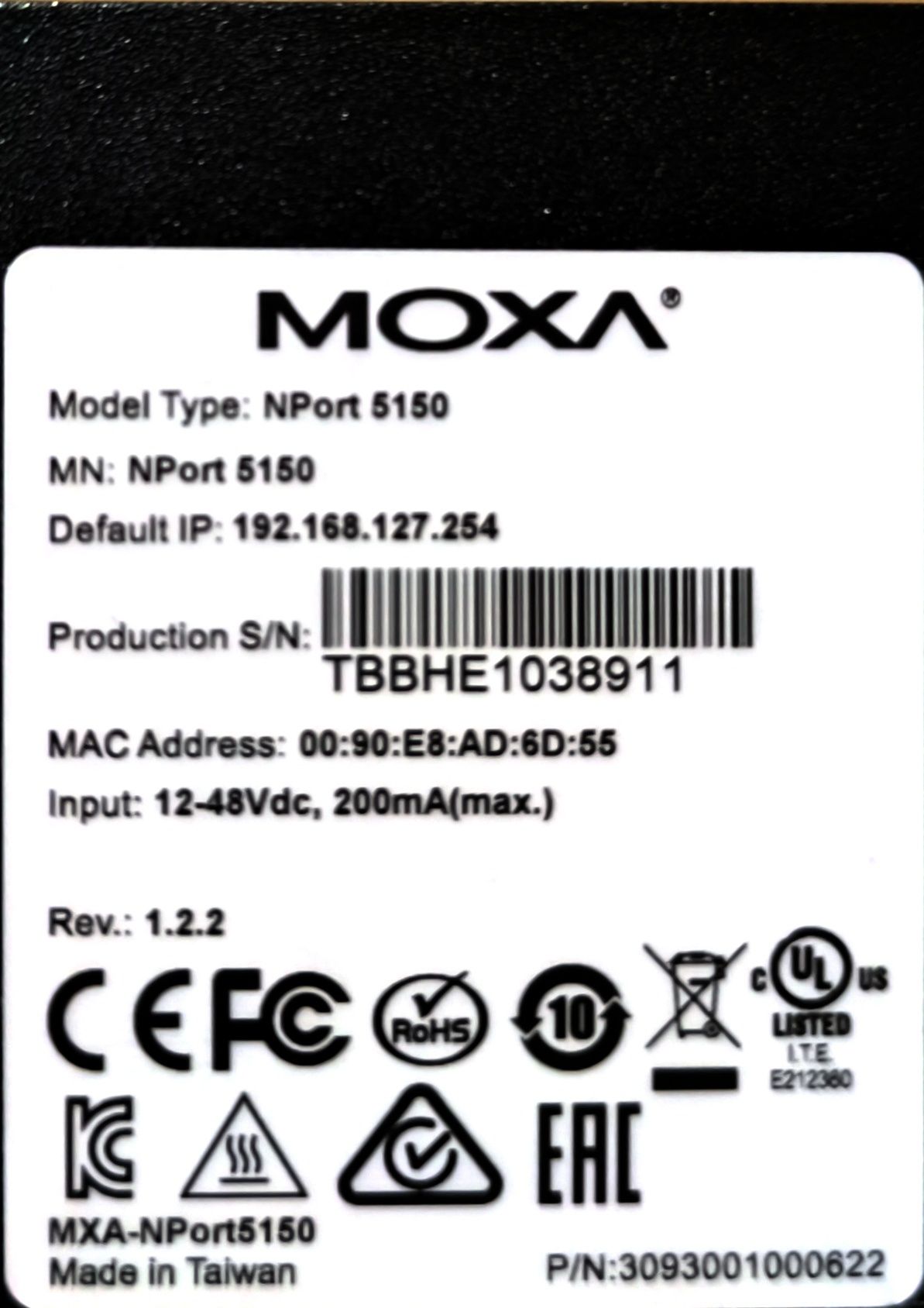 MOXA Nport 5150 Преобразователь
