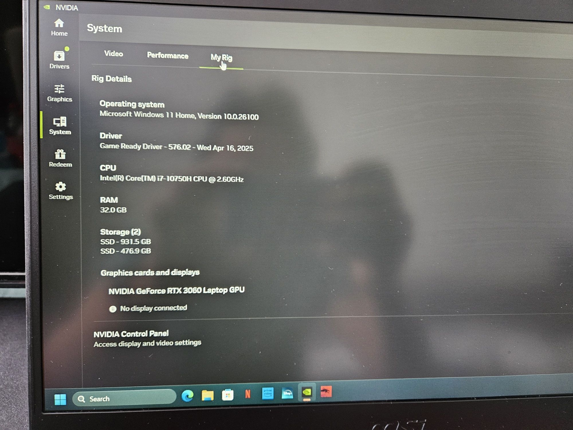 MSI GF65 Thin RTX3060 I7-10750H