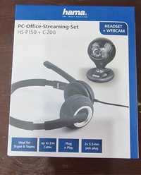 Комплект слушалки и web камера Hama