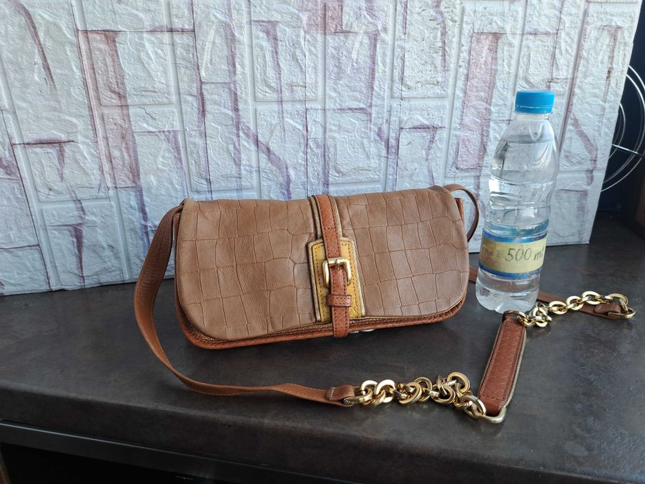 дамска  чанта,Longchamp,малка кожена чантичка-естествена кожа