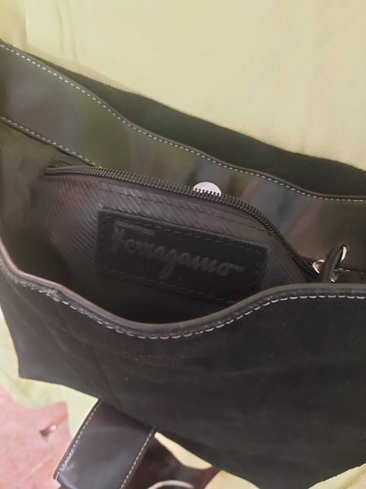 FERRAGAMO/LONGCHAMP Original 100% Кожа Голяма чанта 60/35 см.