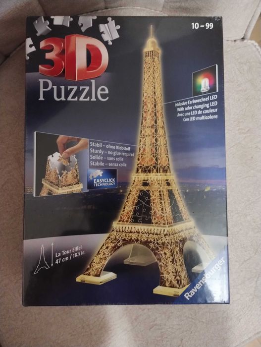 Светещ пъзел на Айфеловата кула, нов.
