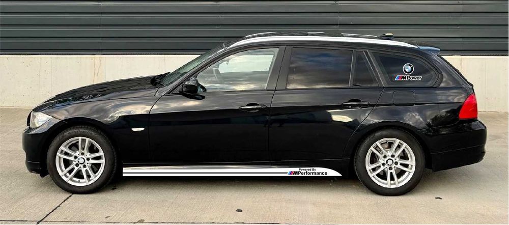Stickere autocolante BMW M Performance / Power praguri, parasolar