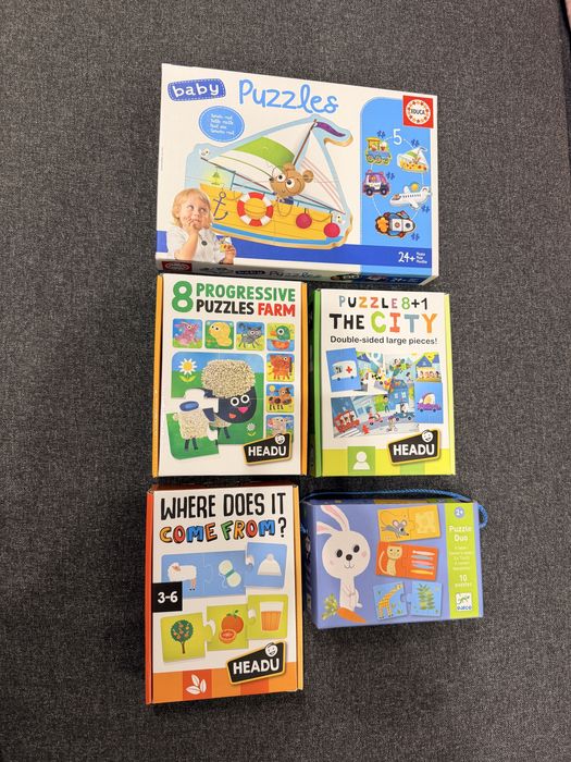 5 бр. Детски Пъзели за 2 г. и 3 г.