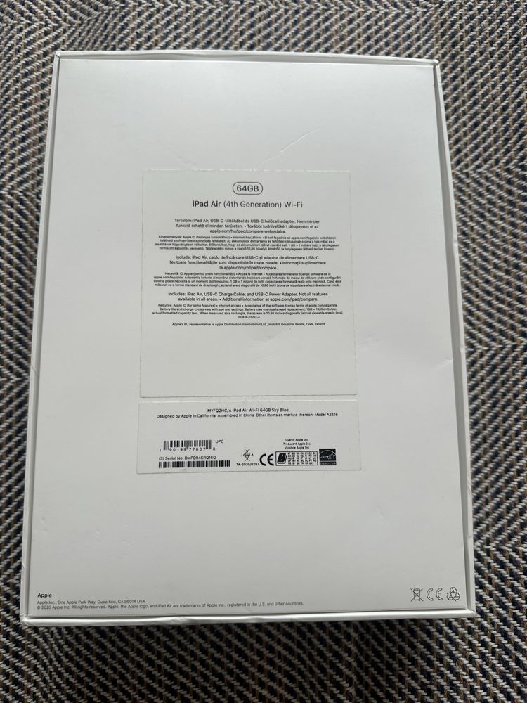 Ipad AIR 4th gen 10.9” 64GB wifi