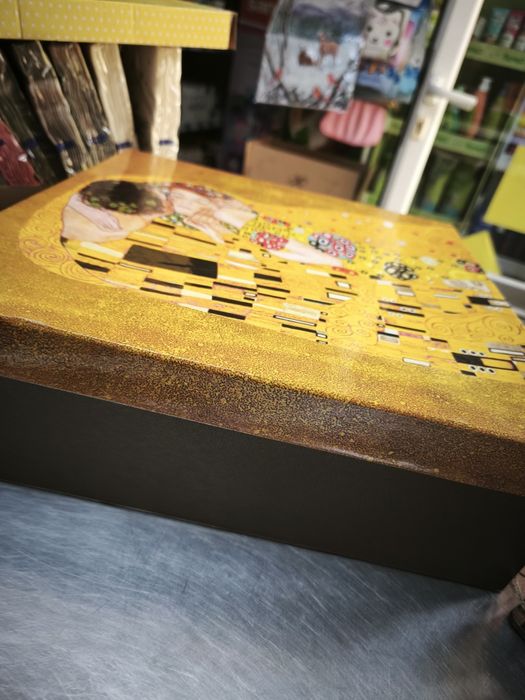 Сервиз за торта Целувката на Густав Климт от 8 части