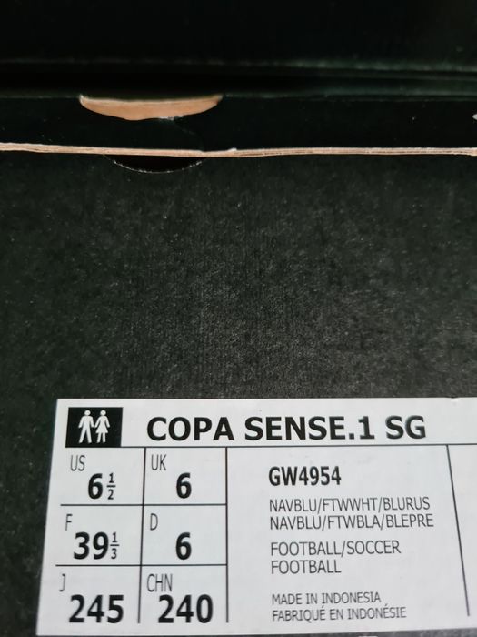 Професионални бутонки Adidas COPA SENSE.1 SG  номер 39 1/3