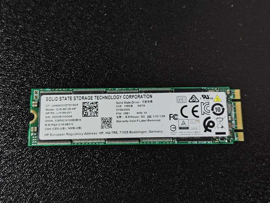 SSD 128 GB M.2 2280, HP, Taiwan