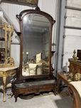 Oglinda artnouveau din lemn masiv cu sticla fazetata