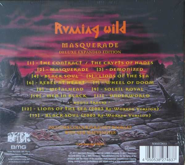 CD Running Wild - Masquerade 1995