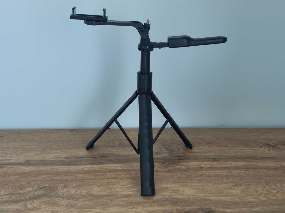 Trepied cu Bluetooth, 1,70 m, suport telefon + filet, selfie stick