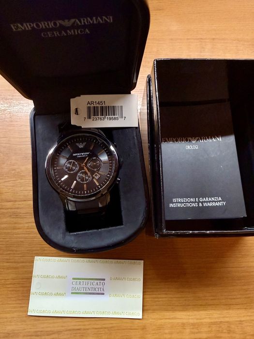 Часовник Armani AR1451 Сертификат