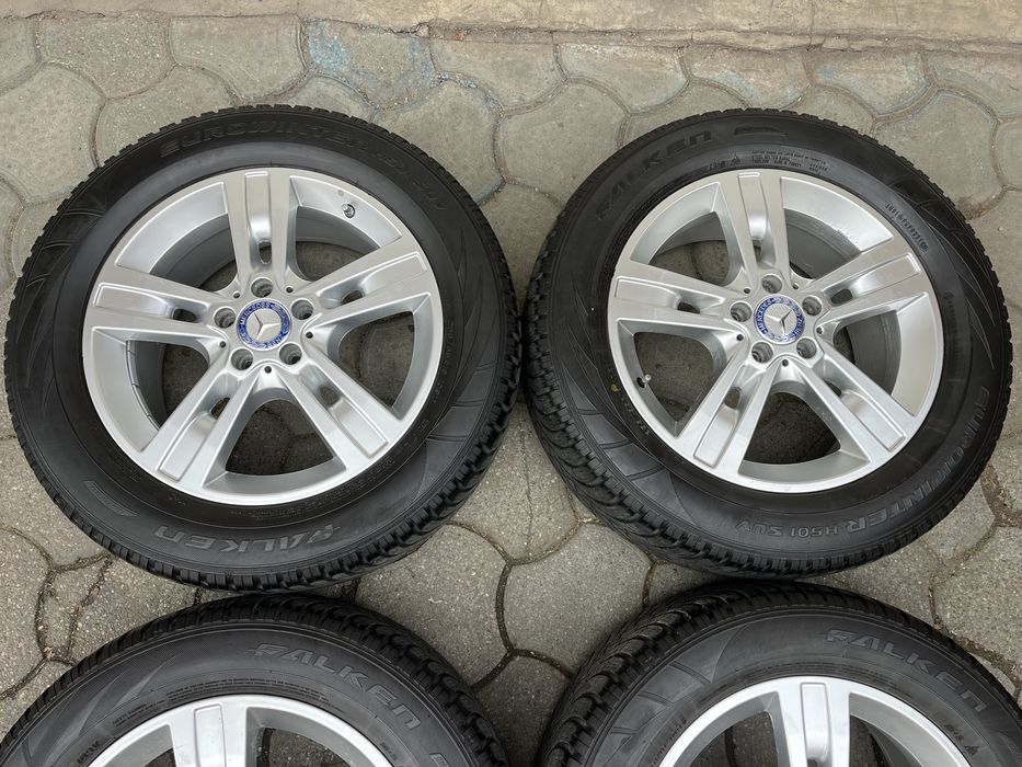 Jante aliaj 5x112mm, anvelope iarna 255/55 R18 Mercedes ML, GLE, GLC R